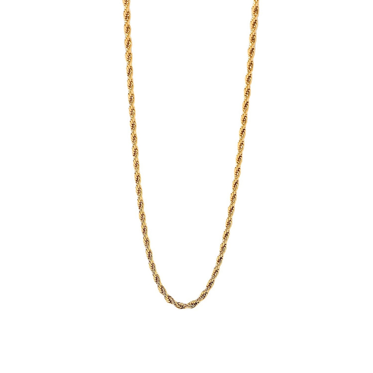 Calle Rope Chain Gold Necklace